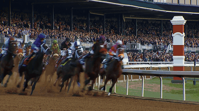 Kurve, Zielgerade und Zieleinlauf bei früheren Breeders’ Cups