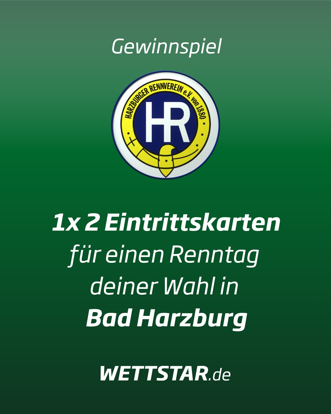 Deine Chance auf einen Renntag auf einer der beliebtesten Rennbahnen 🤩 Die...