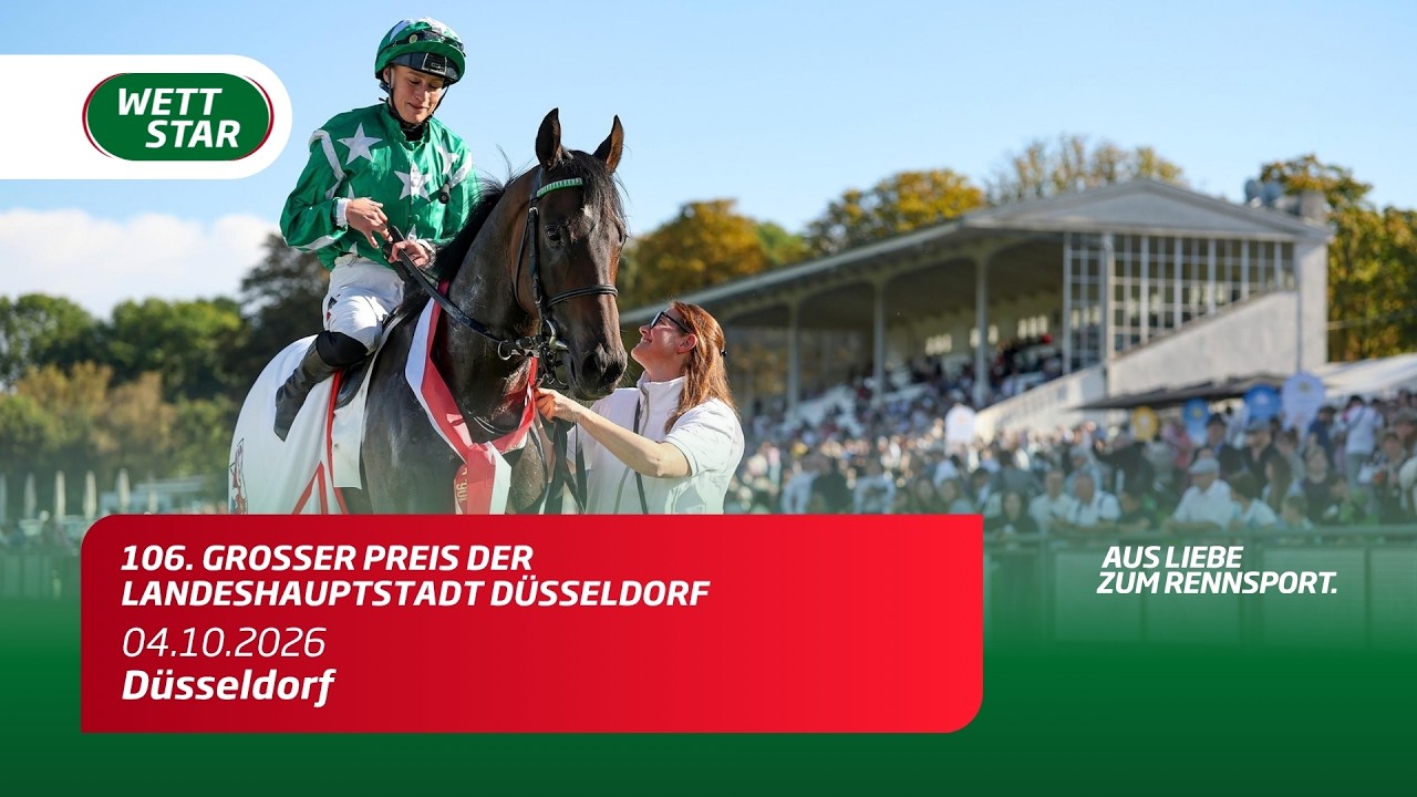 106. Grosser Preis der Landeshauptstadt Düsseldorf inkl. Siegerehrung | Sieger: New Emerald