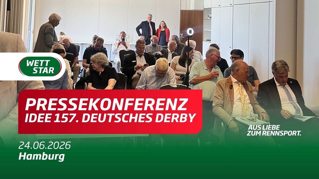 Pressekonferenz IDEE 157  Deutsches Derby