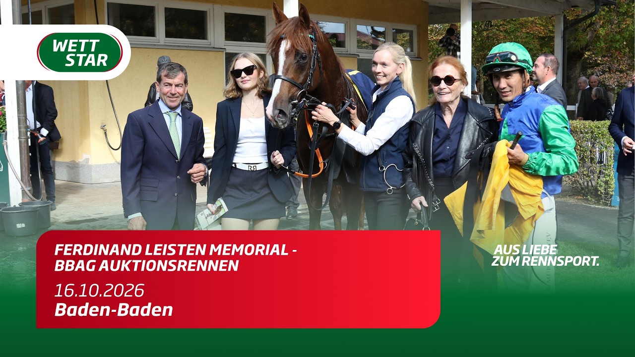Ferdinand Leisten Memorial - BBAG Auktionsrennen inkl. Siegerinterview I Sieger: KARLOS