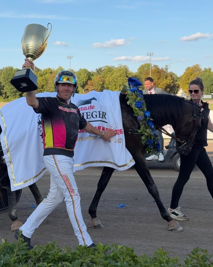 FRAGOLINO ROSSO – Deutscher Traber Derby-Sieger 2026! 🏆 FRAGOLINO ROSSO gewinnt mit...