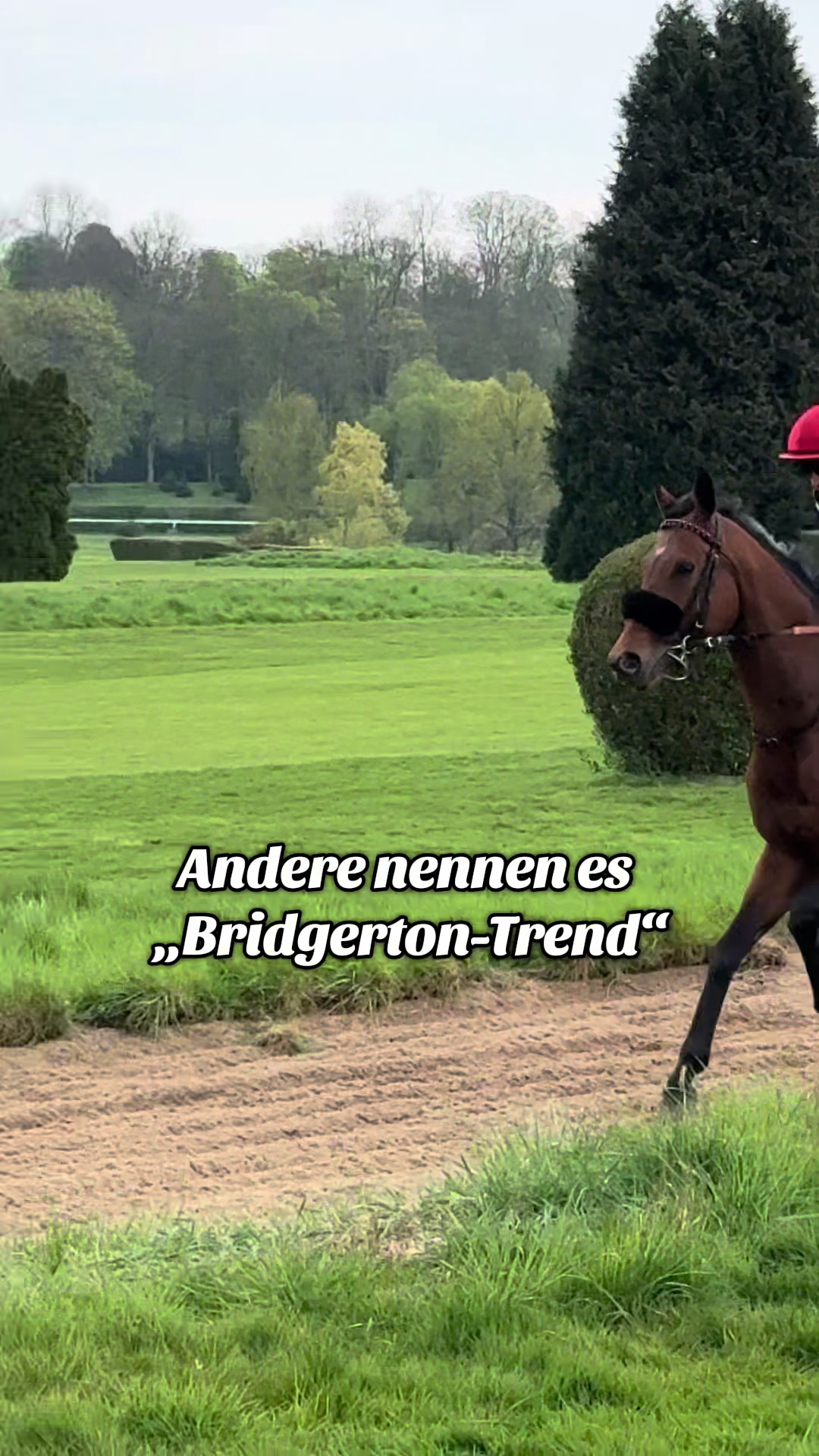 Andere nennen es Trend, bei uns ist es schon lange Standard 🤷🏼‍♀️ #bridgerton #trend #viral #fun #pferderennen