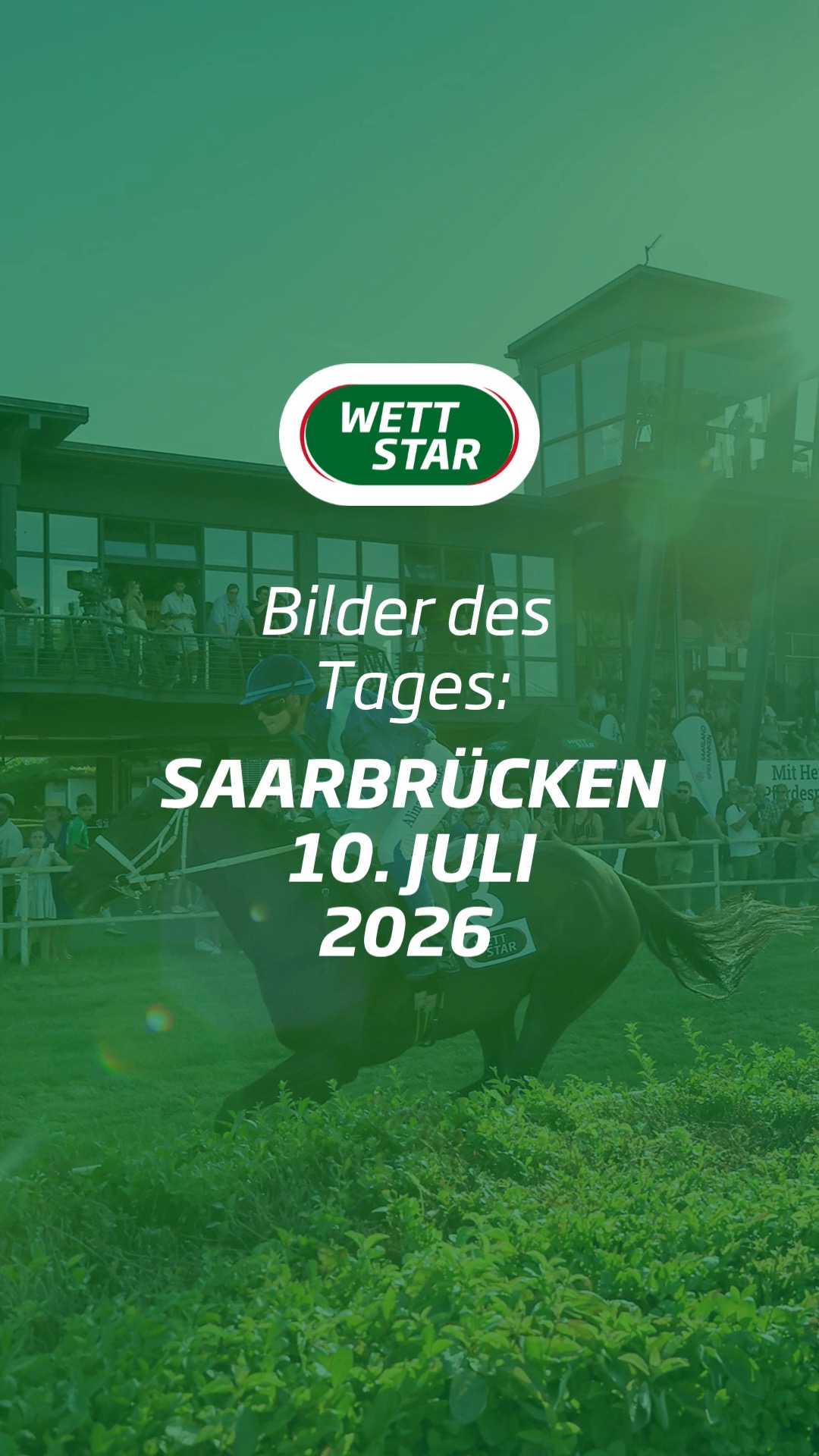 Bei schönem Sommerwetter hat nun auch Saarbrücken ihren ersten Renntag des Jahres...