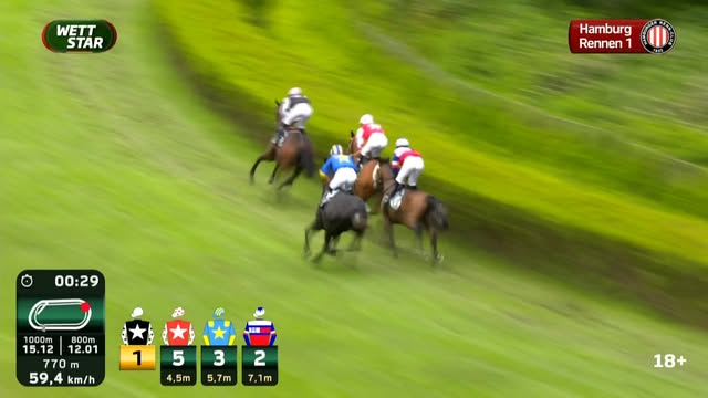 Was für ein Top-Tag 2 des Derby-Meetings auf der Rennbahn in Hamburg-Horn:...