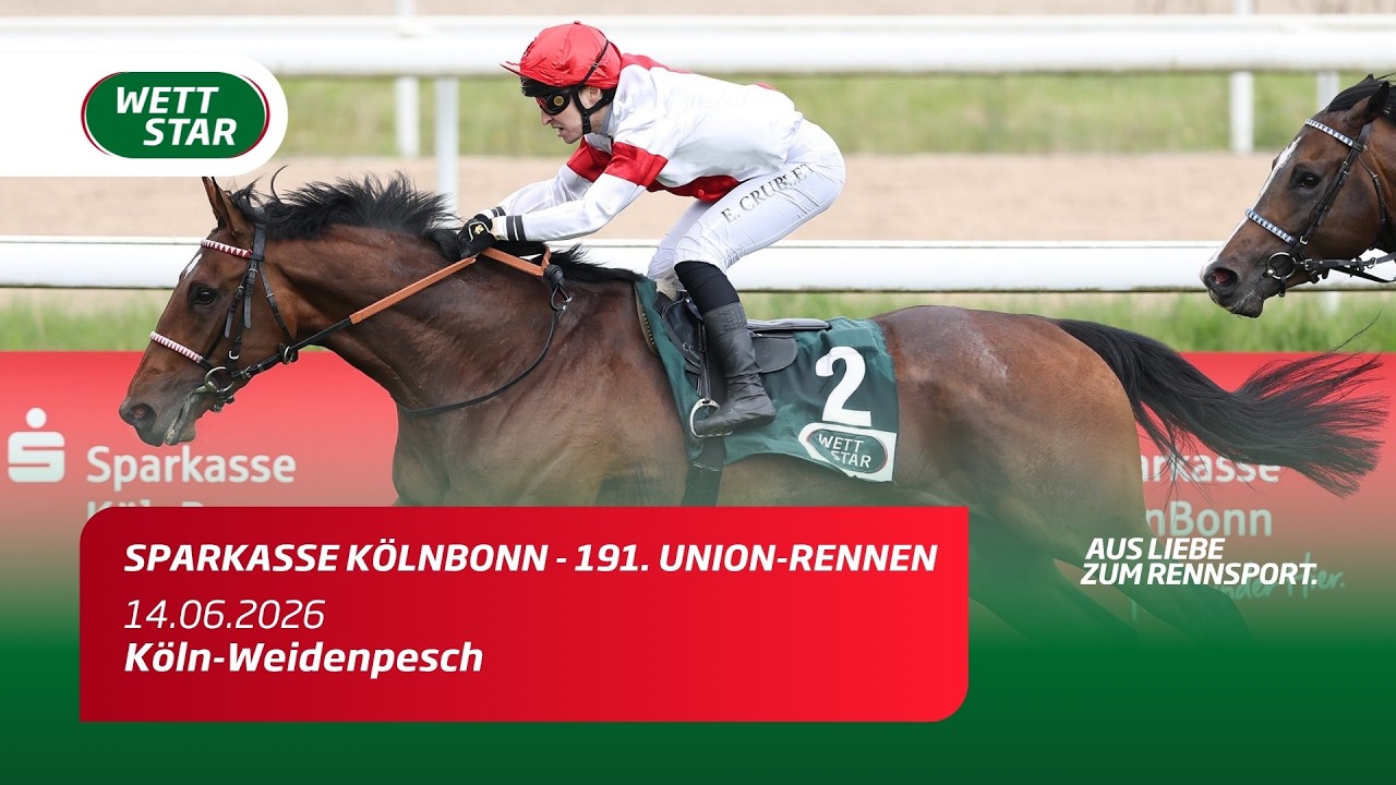 Sparkasse KölnBonn - 191. Union-Rennen mit Siegerinterview und Siegerehrung I Sieger: Englishman